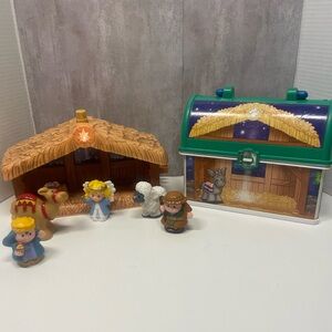 Fisher-Price Little People Manger Nativity Lunchbox Lot